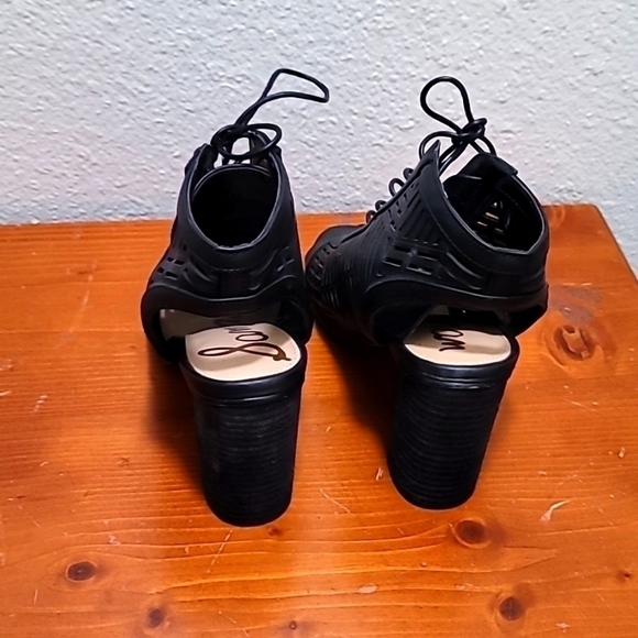 SAM EDELMAN WOMEN'S BLACK  ROCCO LACE UP BOOTIE SANDALS SIZE 7 - Picture 5 of 10